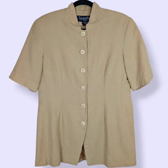 🍁V. Teenflo Short Sleeve Blazer - Picture 4 of 9